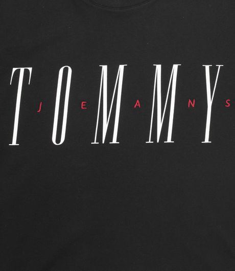 Tommy Jeans Woman Layer Graphic Tee Black