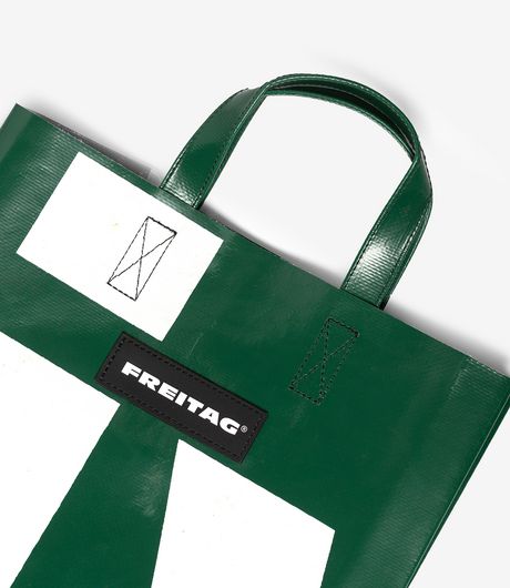 Freitag F250 Sonny Small Shoping Bag Green/White