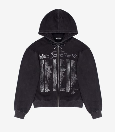 MISBHV Tour 99 Zipped Hoodie Black