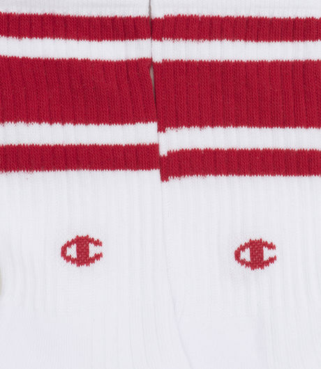 Champion Stripe Socks White/Red