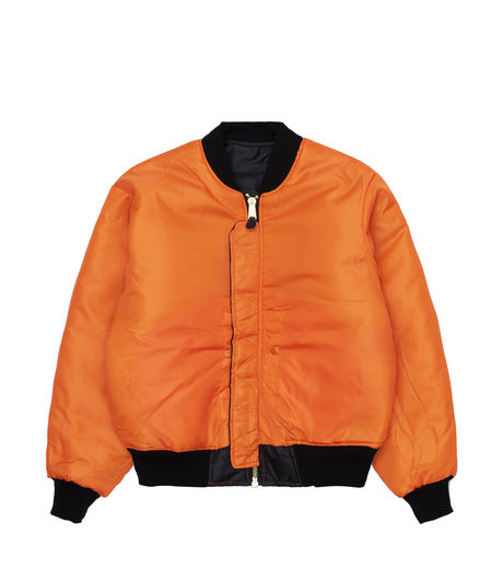 Rave Skateboards Reversible Flight Jacket Black/Orange