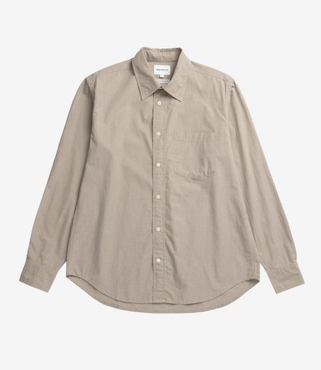 Norse Projects Kongshoved Poplin Micro Check Shirt Oatmeal