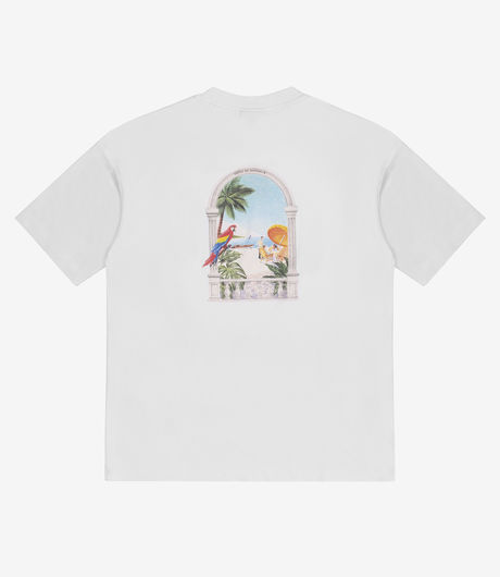 Drôle de Monsieur Le T-Shirt Perroquet White