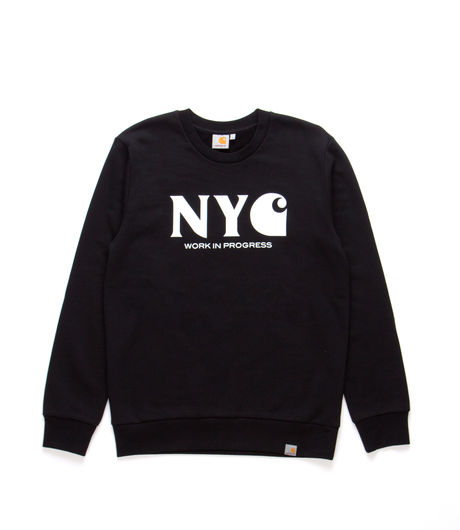 Carhartt New York City Sweat Cotton Sweat 9,4 oz Black/White