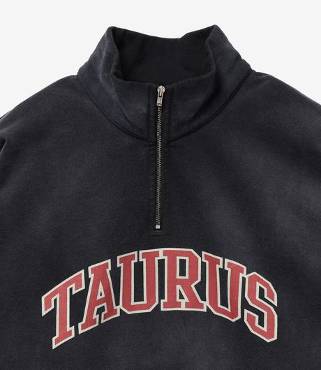 BEAMS Fade Souvenir Half-Zip Sweatshirt Black