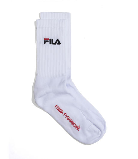 Gosha Rubchinskiy x Fila Socks White/Red