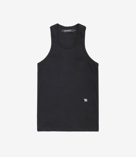 MISBHV 'M' Ribbed Tank Top Black