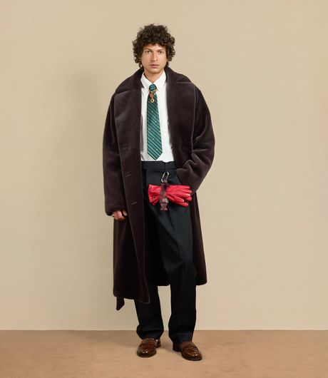 Drôle de Monsieur Le Manteau Fourrure Dark Brown