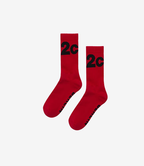 032c Big Logo Socks Red