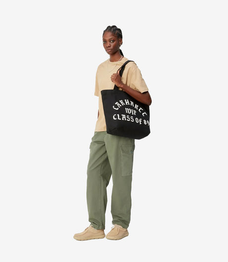 Carhartt WIP Canvas Graphic Tote Class of 89 Print Black