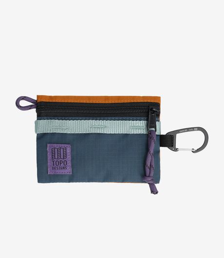Topo Designs Mountain Accessory Bag Micro Pond Blue/Spice