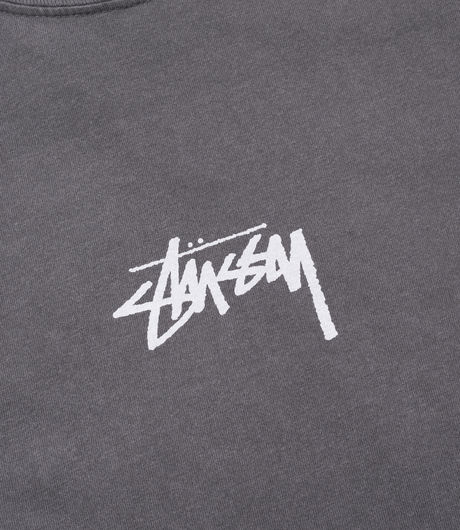 Stussy Stock Pig. Dyed LS Tee Black