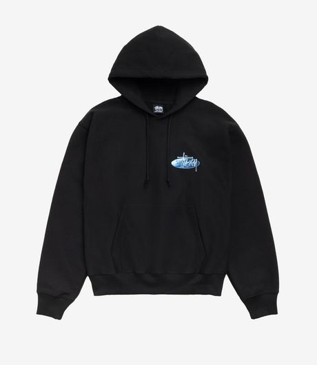 Stussy Wave Oval Hood Black