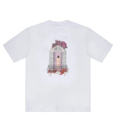 Drôle de Monsieur Balcony Graphic T-Shirt White