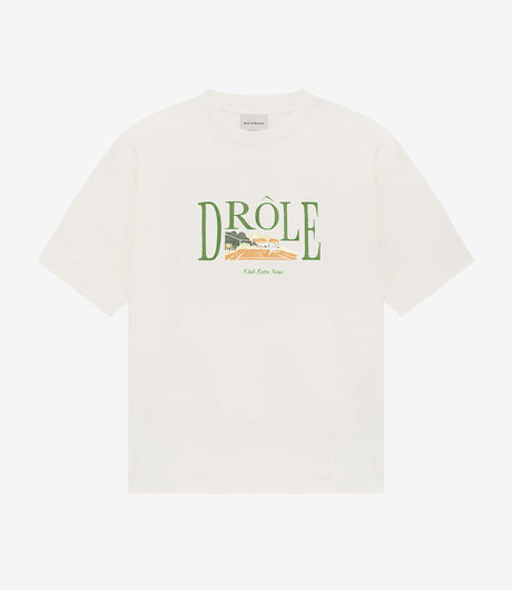 Drôle de Monsieur Le T-Shirt Tennis Court Off White