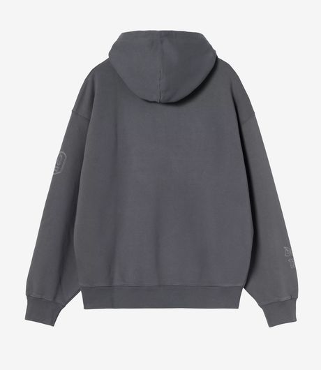 Carhartt WIP Hooded Hackwork Sweat Porphyry/Fleur de Sel