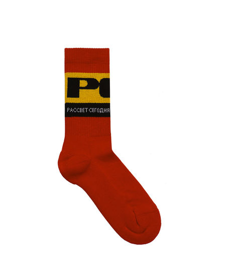 Rassvet Logo Sport Socks Red