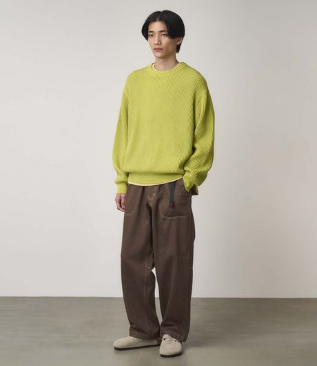 Gramicci Cotton Knit Sweater Mist Green