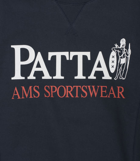 Patta Inji Crewneck Sweater Black Iris