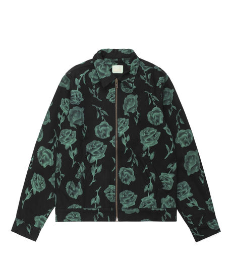 Aries Zip Rose Jacket Black