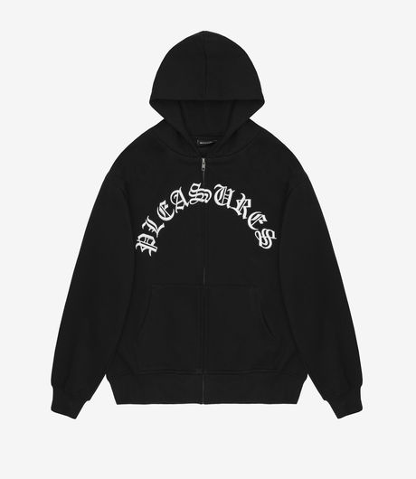 Pleasures Together Zip Hoodie Black