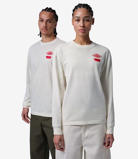 Jordan x Levis® LS Tee Pale Ivory