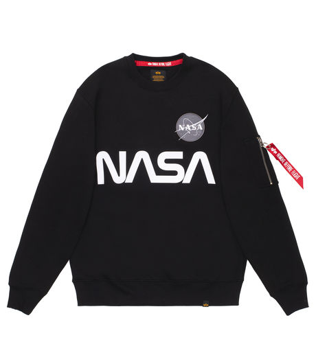 Alpha Industries NASA Reflective Sweater Black