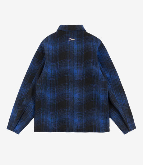 Dime Wave Plaid Jacket Blue