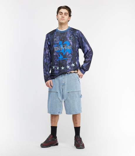 Dime Carpenter Denim Shorts Blue Washed