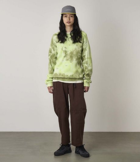 Gramicci Waffle Crew Jade Tie-Dye