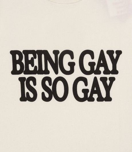 Carne Bollente Being Gay Is So.. T-Shirt Off-White
