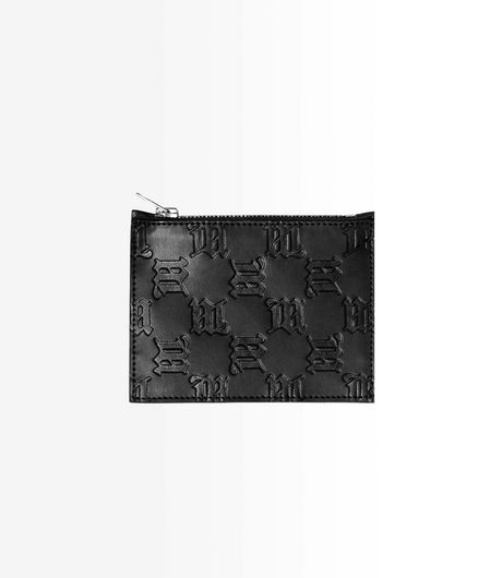 MISBHV Embossed Monogram Card Holder Black