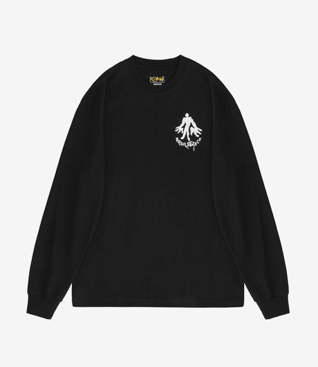 【KNOW WAVE】 KNOW WAVE 3D LOGO LONG SLEEVE / Black Know wave l 노우웨이브