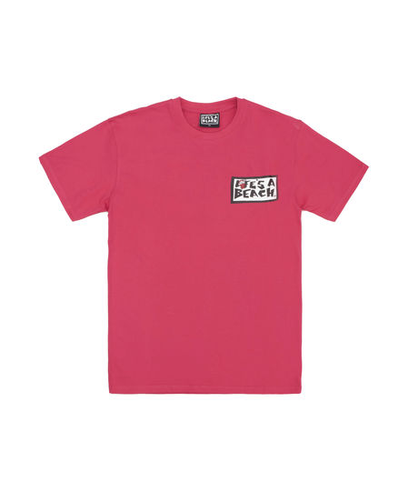 Life's a Beach Logo Badboy Special Tee Pink