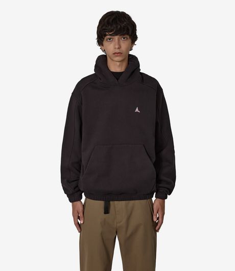 ROA Logo 490Gsm Hoodie Washed Black