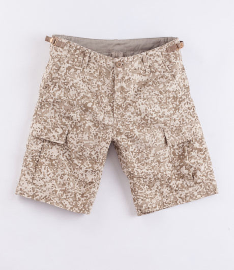 Carhartt Aviation Short Cotton Columbia Ripstop 6.5 oz Camo Stain, Leather rinsed