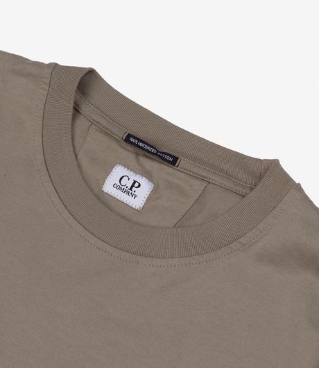 C.P. Company 30/2 Mercerized Jersey Twisted Long Sleeve Lens T-Shirt Fallen Rock