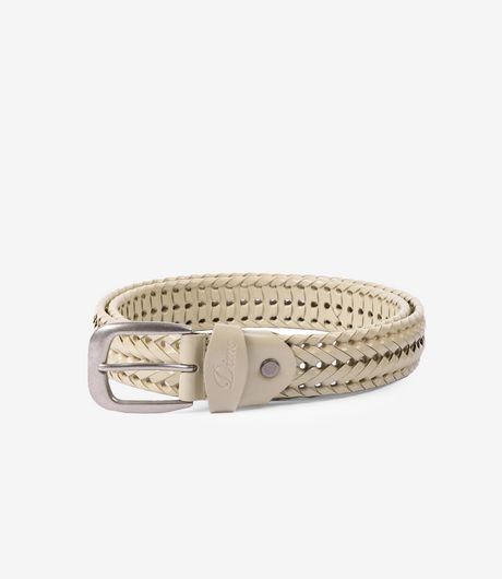 Dime Braided Leather Belt Tan
