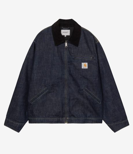 Carhartt WIP OG Detroit Jacket Smith Denim Blue/Black Rinsed