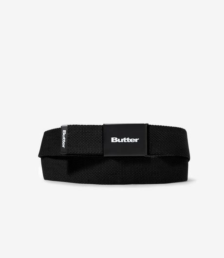 Butter Goods Logo Woven Belt Black