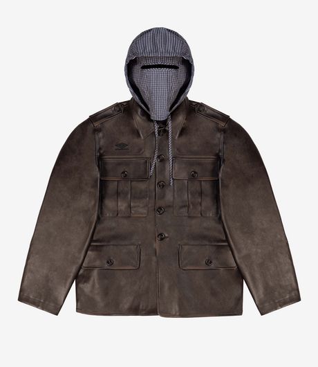 Umbro Eco Leather Service Jacket Burnt Brown