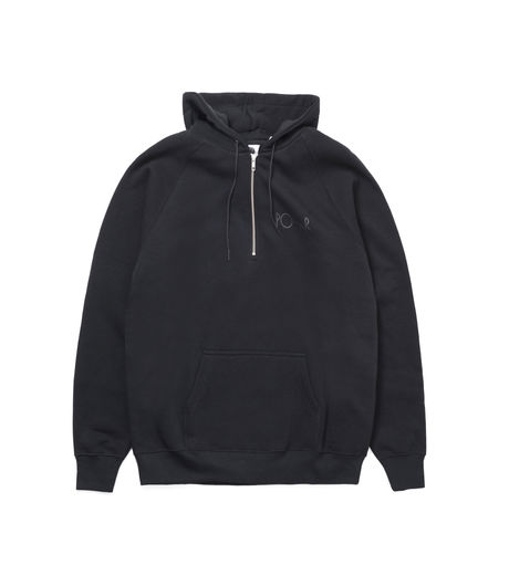 Polar Skate Co Half Zip Hood Black