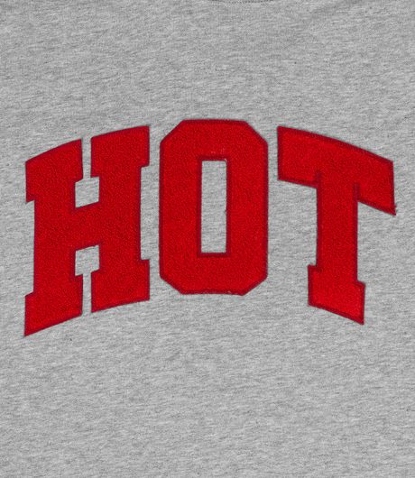 Carne Bollente University Hoodie Melange Grey