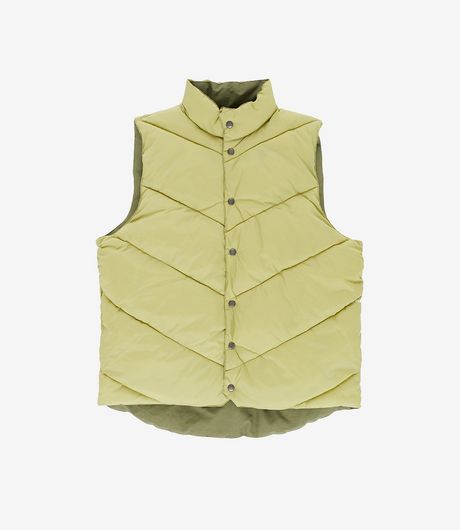 POP Trading Company Quilted Reversible Vest Four Leaf Cover