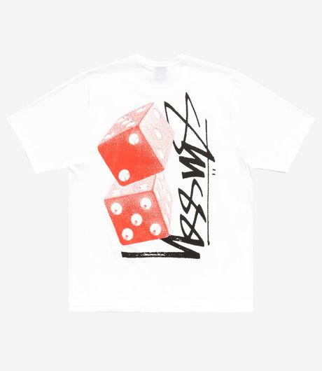 Stussy Tall Dice Tee White