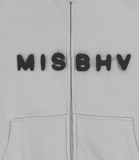 MISBHV Community Zipped Hoodie Light Grey