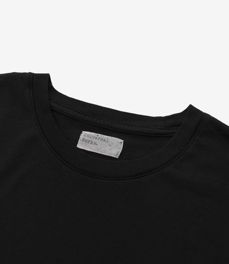 Universal Works Print Pocket Tee Organic Jersey Black