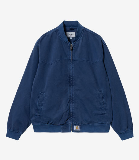 Carhartt WIP OG Santa Fe Bomber Clark Twill Elder Stone Dyed