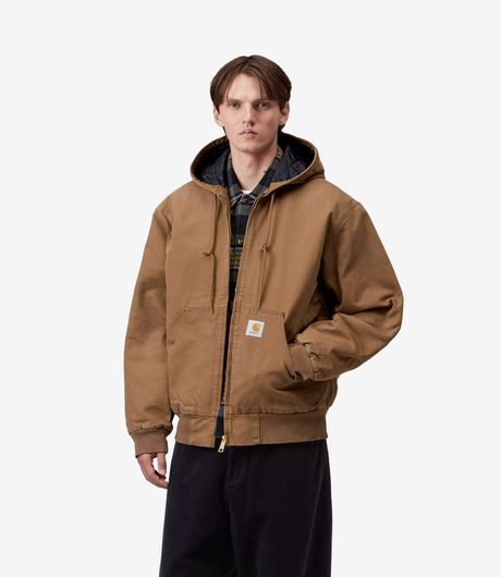 Carhartt WIP OG Active Jacket Dearborn Canvas WIP H Brown Stone Canvas