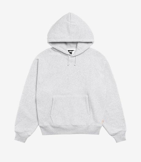 Stussy Fleece Raglan Hood Ash Heather